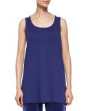 Scoop-Neck Cotton Interlock Tunic/Tank 