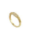 18k Pave Diamond Caviar Ring