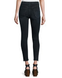 O-Ring Dive Capri Jeans, Black Brook