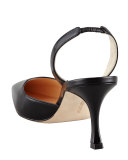 Carolyne Classic Fit Mid-Heel Halter, Black