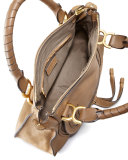 Marcie Medium Satchel Bag, Nut