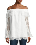 Reese Off-the-Shoulder Lace Blouse