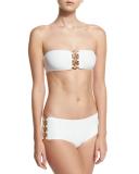 Ring-Chain Bandeau Two-Piece Swimsuit