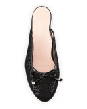 Faigel Sequin-Embellished Mule, Black