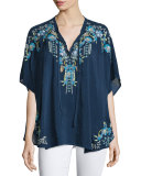 Hope Embroidered Poncho