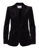 Velvet Mod Blazer, Noir