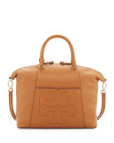 Bombé-T Medium Slouchy Satchel Bag, Tan