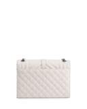 Kate Monogram Medium Mixed-Matelassé Chain Shoulder Bag, White