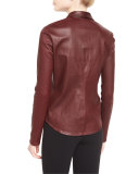 Siox L Bristol Leather Top, Garnet