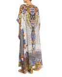 Embellished Caftan Coverup Maxi Dress, Echoes of Engai