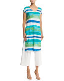 Watercolor Striped Tabard
