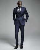 Hevans Three-Piece Wool Suit, Navy