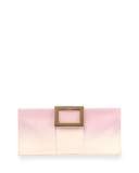 Belle Vivier Patent Leather Clutch Bag, Pink Ombre