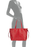 Liz Reversible Medium Shopper Tote Bag, Ruby