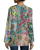 Revine Printed Silk Tunic 
