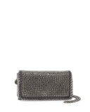 Falabella Crystal Crossbody Bag, Ruthenium