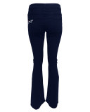 Stacey Loving You Embroidered Bell-Bottom Jeans