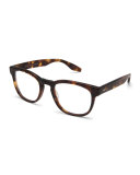 Men's Byron Universal Fit Square Optical Frames, Chestnut