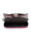 Baguette Micro Double-Sided Tricolor Bag, White/Pink/Orange