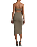Strappy Camisole Midi Dress, Forest