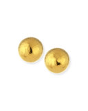 11mm Spell Classic 24K Gold Button Earrings
