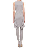 Scoop-Neck Apron Dress