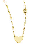Heart Bezel-Diamond Pendant Necklace