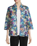 Embroidered Easy-Fit Organza Jacket 