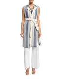 Fergie Belted Striped Vest