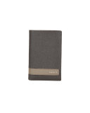 Lettering Stripe Card Holder/Wallet, Brown