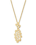 Sea Leaf Small 18k Yellow Gold Pendant Necklace