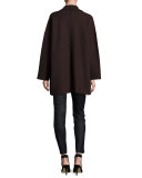 Boiled Wool Kimono Jacket, Petite