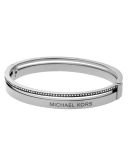 Steel Logo Bangle Bracelet
