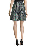 Resplendent Crystal-Print Skirt 