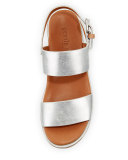 Talia Flatform City Sandal, Gold