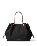 Dalia Large Shoulder Tote Bag, Black