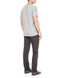 Short-Sleeve Perfect Jersey T-Shirt, Gray