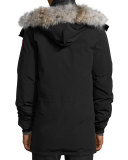 Banff Fur-Trimmed Parka, Black