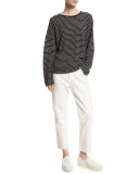 Relaxed Boat-Neck Sweater