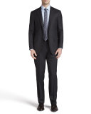 Two-Button Wool Suit, Gray