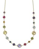 18k Gold Lollitini Multi-Stone Necklace, 18"L