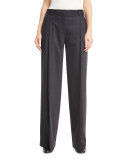 Stanton Wide-Leg Stretch-Wool Pants