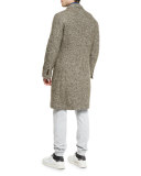 Donegal Colorblock Striped Sweater, Tan