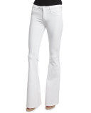 Flare-Leg Jeans, White, Petite