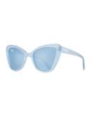 Venice Cat-Eye Sunglasses, Blue