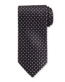 Neat Square Printed Silk Tie