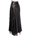 High-Waist Embellished Maxi Skirt, Pitch