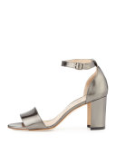 Lauratomod Specchio Ankle-Wrap Sandal, Anthracite
