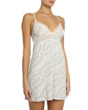 Stargazing Stretch-Knit Chemise, Lunar Gray