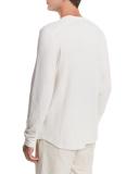 Raw-Edge Crewneck Sweatshirt